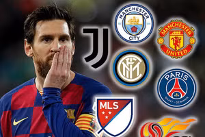 Đâu là nơi đến của Messi sau khi rời Barca? ẢNH: DAILY MAIL.