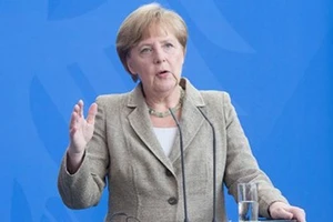 Thủ tướng Đức Angela Merkel đang thảo luận việc điều tra gián điệp Mỹ tại Đức hôm 10/7/2014. Ảnh: EPA