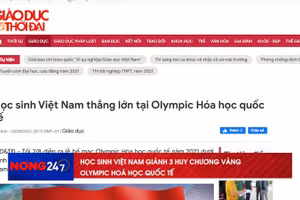 NÓNG 247| Học sinh Việt Nam giành 3 Huy chương Vàng Olympic Hoá học quốc tế