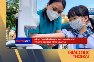 NÓNG 247 | Đà Lạt trẻ mầm non, học sinh tiểu học và lớp 6 học trực tiếp từ ngày 1/4