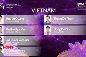 NÓNG 24/7: Việt Nam giành 4 huy chương Bạc Olympic Tin học quốc tế năm 2021
