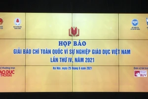 VIDEO: Họp báo giới thiệu giải Báo chí toàn quốc " Vì sự nghiệp Giáo dục Việt Nam" năm 2021