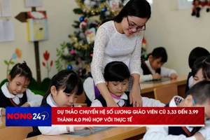 NÓNG 247 | Dự thảo chuyển hệ số lương giáo viên cũ thành 4.0 phù hợp với thực tế