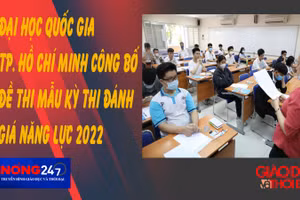 NÓNG 247 | ĐHQG TP. Hồ Chí Minh công bố đề thi mẫu kỳ thi đánh giá năng lực 2022