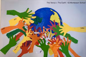 Các em nhỏ trường mầm non IQ cùng chung tay vì miền Trung