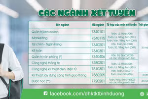 Trường ĐH Kinh tế - Kỹ thuật Bình Dương có thêm ngành Marketing