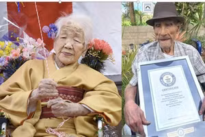 Bà Tanaka Kane và ông Emilio Flores Márquez. Cả hai hiện còn sống.