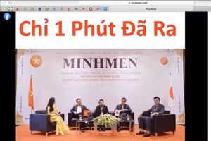 Một hội thảo khoa học có 5 người trong đó 1 MC, 2 nghệ sĩ và 2 chuyên gia “quân ta”.