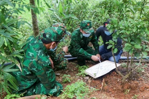 Lực lượng trinh sát Bộ đội Biên phòng tỉnh Điện Biên triển khai phương án đánh bắt tội phạm ma túy.