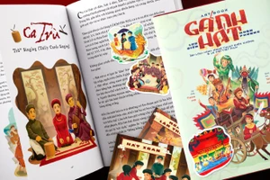 “Gánh hát lưu diễn muôn phương” là một artbook song ngữ Việt – Anh.