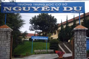 Trường THCS Nguyễn Du, TP Đà Lạt, tỉnh Lâm Đồng - nơi liên quan vụ việc.