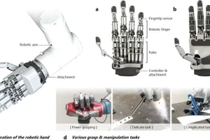 Mỗi đầu ngón tay của robot đều có cảm biến.