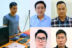 Trương Châu Hữu Danh (trái) và các đồng phạm.