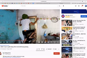 Clip nhìn trộm con gái tắm được đăng tải trên kênh Duy Thường TV.