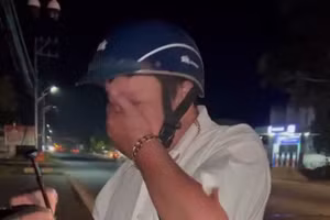 Người đàn ông vi phạm nồng độ khi tham gia giao thông.