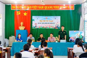 Hội thi vẽ tranh chủ đề "Biên cương quê hương em".