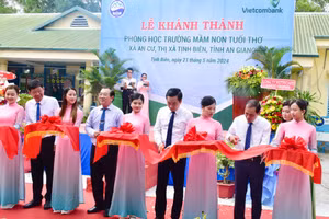 An Giang khánh thành công trình phòng học Trường Mầm non Tuổi Thơ