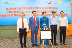 Trường ĐH An Giang đạt chuẩn chất lượng cơ sở giáo dục chu kỳ 2.