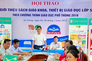 Sở GD&ĐT An Giang triển khai việc giới thiệu và tập huấn sử dụng SGK theo chương trình GDPT 2018.