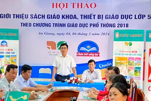 Sở GD&ĐT An Giang triển khai việc giới thiệu và tập huấn sử dụng SGK theo chương trình GDPT 2018.