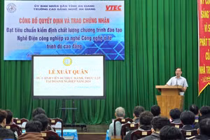 Trường Cao đẳng nghề An Giang xuất quân đưa sinh viên năm cuối đi thực tập.