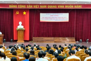 Hội thảo giới thiệu sách giáo khoa tiếng Anh lớp 5 tại An Giang.