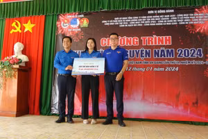 Chương trình Xuân tình nguyện đến với huyện miền núi Tri Tôn, tỉnh An Giang