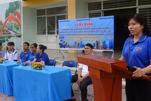 Lễ ra quân Công trình "Trụ điện nở hoa".