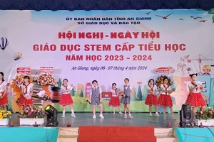 An Giang khai mạc Ngày hội giáo dục STEM cấp tiểu học năm học 2023 - 2024.