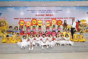 An Giang khai mạc Hội thi giáo viên dạy giỏi mầm non cấp tỉnh năm học 2023 - 2024.