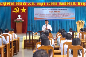 Sở GD&ĐT An Giang sơ kết xây dựng mô hình trường tiểu học đổi mới giáo dục.