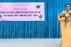 Trung tâm GDTX An Giang hội nghị nâng cao chất lượng ôn tập thi tốt nghiệp THPT năm 2024.