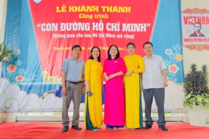 Trường THPT Dương Văn Thì vừa khánh thành Không gian văn hóa Hồ Chí Minh mở rộng. Ảnh: NTCC.