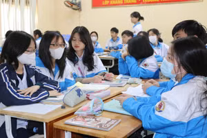 Một tiết học Ngữ văn của học sinh lớp 10 Trường THPT chuyên Hưng Yên.