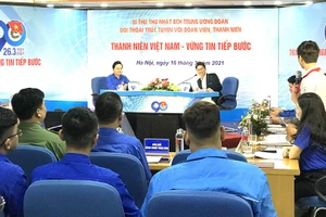 Quang cảnh buổi đối thoại.