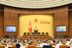 Kỳ họp thứ Nhất, Quốc hội khóa XV. Ảnh: Quang Khánh.