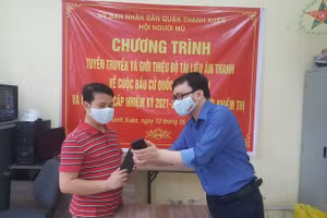 Ban chấp hành Hội đã quyết định xây dựng các tài liệu về cuộc bầu cử dưới dạng âm thanh.