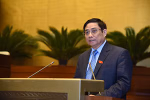 Thủ tướng Chính phủ Phạm Minh Chính tại kỳ họp thứ 2, Quốc hội khóa XV.