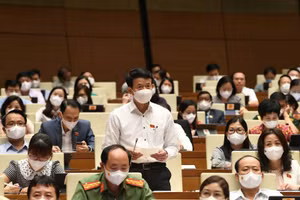 ĐBQH Nguyễn Hải Dũng - Nam Định phát biểu tại nghị trường. 