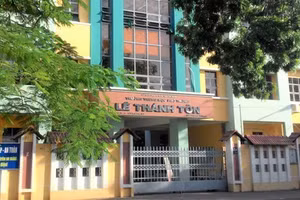 Trường THPT Lê Thánh Tôn, nơi xảy ra sự vụ. Ảnh: Trường THPT Lê Thánh Tôn
