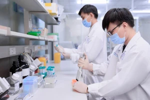 Tiến hành xét nghiệm tầm soát ung thư sớm tại phòng LAB của Gene Solutions.