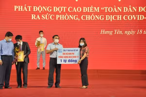 Nestlé Việt Nam ủng hộ 1 tỷ đồng vào Quỹ Vacxin phòng, chống Covid-19 tỉnh Hưng Yên