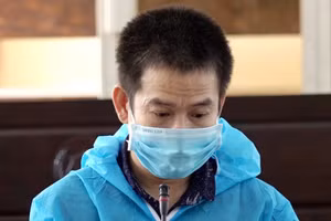 Bị cáo Nguyễn Văn Hà tại phiên tòa xét xử.