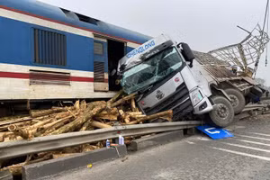 Hiện trường vụ tai nạn.