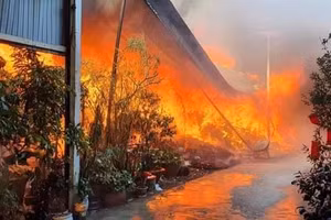 Hiện trường vụ hỏa hoạn.