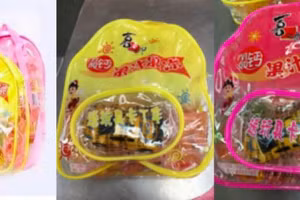Sản phẩm kẹo thạch sữa trái cây (XZL Milk Fruit Jelly School Bags) có nguy cơ gây nghẹt thở vật lý khi sử dụng.