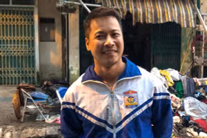 Anh Trung Văn Nam có hành động dũng cảm cứu bé gái 14 tuổi thoát khỏi vụ hoả hoạn.