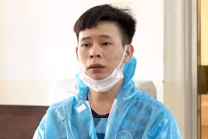 Bị cáo Nguyễn Văn Long tại phiên toà xét xử.