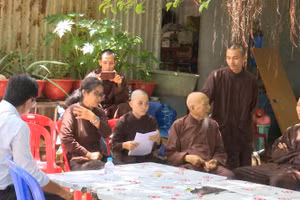 Công an tỉnh Long An đã có kết luận điều tra vụ án hình sự tại Tịnh thất Bồng Lai.