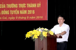 Ông Nguyễn Quang Huy, nguyên Tổng Giám đốc Công ty Apatit Việt Nam.